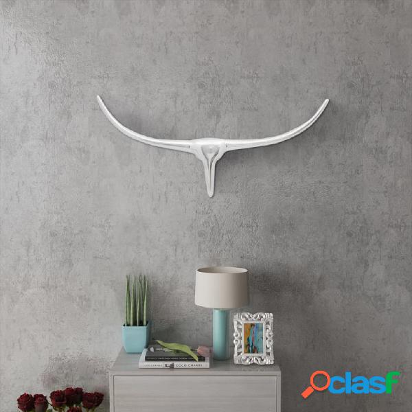 vidaXL 242336 Wall Mounted Aluminium Bull's Head Decoration