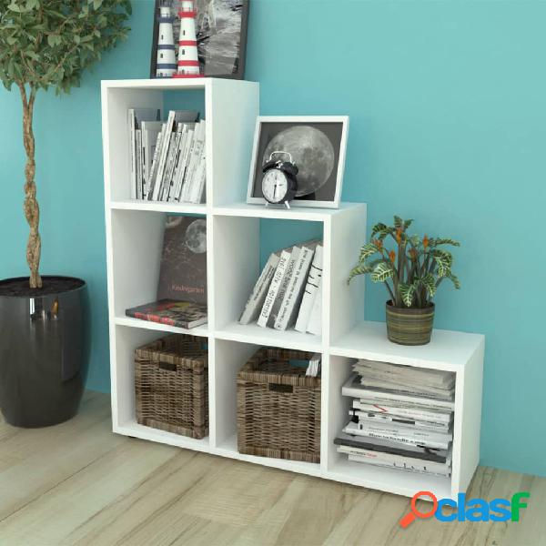 vidaXL 242552 Staircase Bookcase/Display Shelf 107 cm White