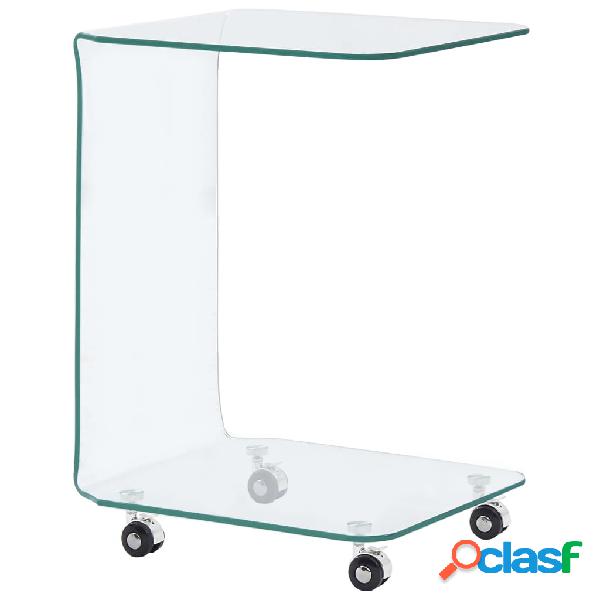 vidaXL 284726 Coffee Table 45x40x63 cm Tempered Glass