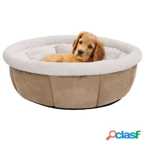 vidaXL Cama para perros beige 59x59x24 cm