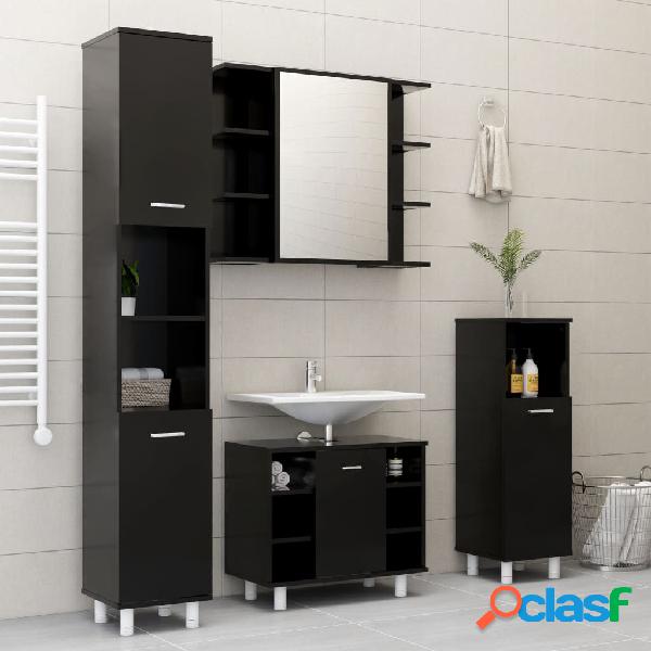 vidaXL Conjunto de muebles de baño 4 piezas aglomerado