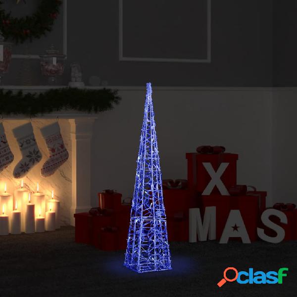 vidaXL Cono de luz LED decorativo acrílico azul 90 cm