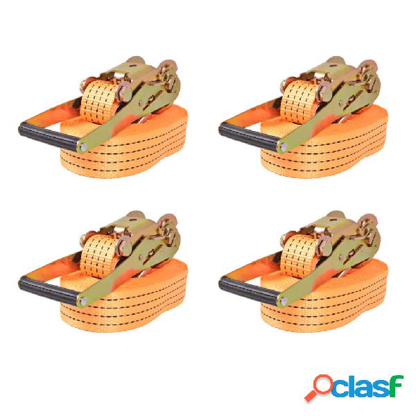 vidaXL Correas de sujeción de trinquete 4 uds 2T 8mx50mm