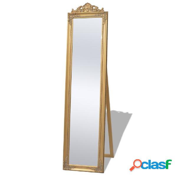 vidaXL Espejo de pie estilo barroco 160 x 40 cm dorado