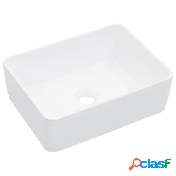 vidaXL Lavabo 40x30x13 cm cerámica blanco