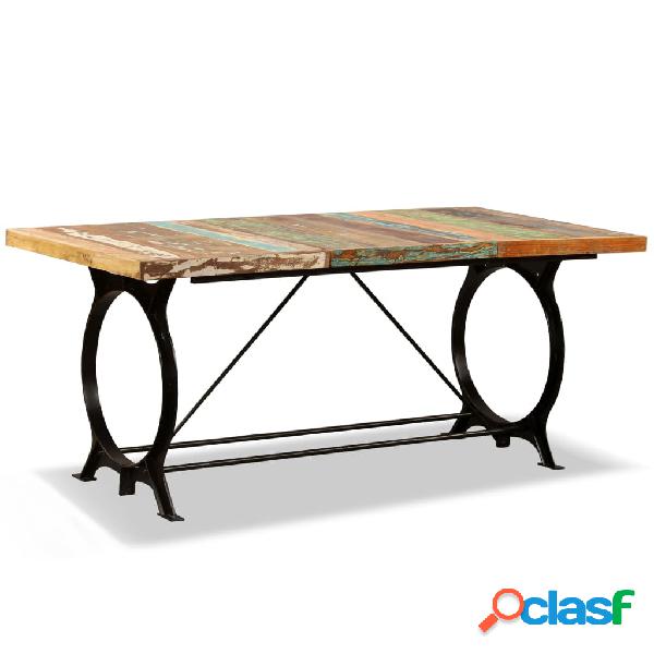 vidaXL Mesa de salón comedor de madera maciza reciclada 180