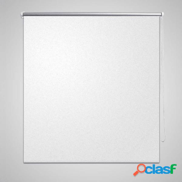 vidaXL Persiana estor opaca enrollable blanco 100x175 cm