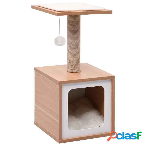 vidaXL Rascador para gatos con alfombra rascadora de sisal