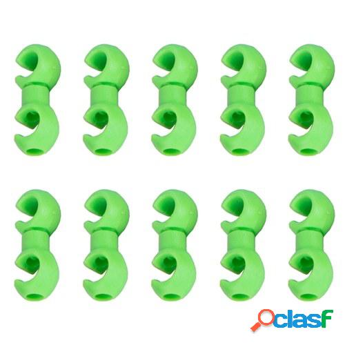 10 Uds Clips de cable de bicicleta ganchos giratorios MTB