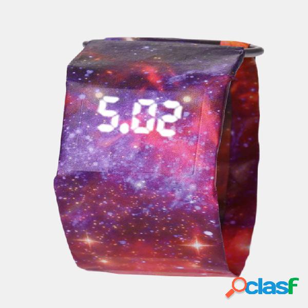 13 colores DuPont Paper LED Relojes digitales Hombres