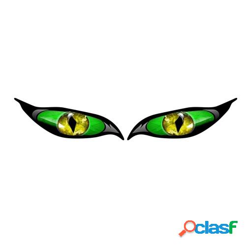 2PCS Pegatinas de coche Evil Eye Zombie Style Calcomanía