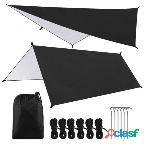 9.8 * 9.8ft Multifunctional Waterproof Camping Tarp Hammock