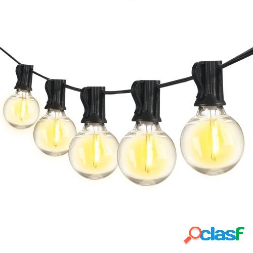 AC110-130V 21.33ft E12 Base G40 LED Cadena de luces de hadas