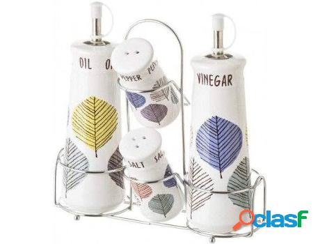 Aceitera HOGAR Y MÁS Juego De Vinagrera Pimentero Y Convoy