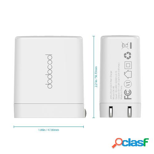 Adaptador de corriente de viaje con cargador de pared USB de