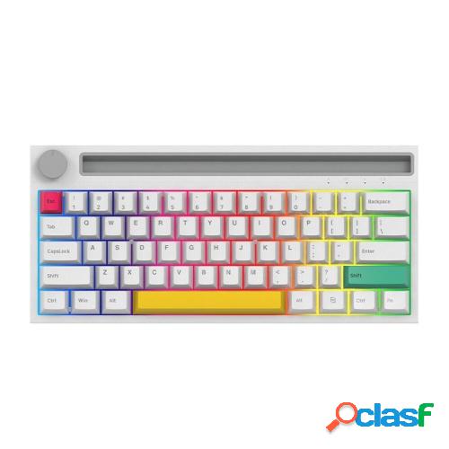 Ajazz K620T BT y teclado mecánico de modo dual con cable 62