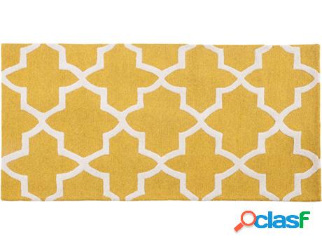 Alfombra Silvan (Amarillo - Lana -80x150x1 cm)