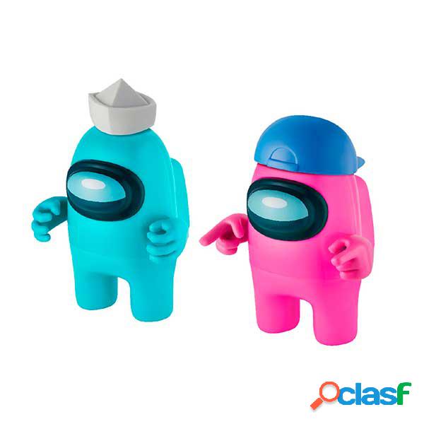 Among Us S2 Acci?n Pack Azul y Rosa