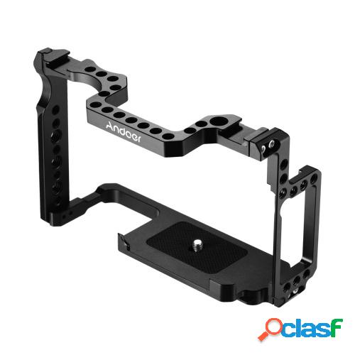 Andoer Camera Cage Aleación de aluminio con orificios de