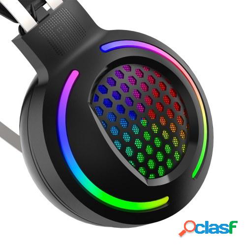 Auriculares para juegos RGB con cable USB7.1 y montaje en la
