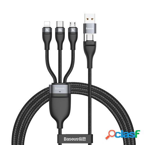 Baseus Flash Series 2 para 3 Cable 1.2m PD 100W QC 18W Cable