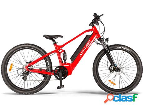 Bicicleta Eléctrica AKKUBICI MTB01 Rojo (Velocidad Máx: