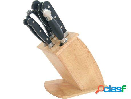 Bloque Cuchillos Cocina, 8 pcs., MAESTRO Taco Madera, 5