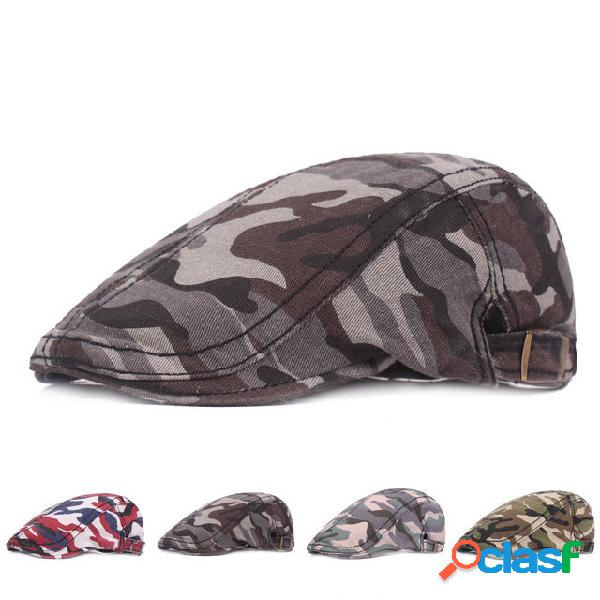 Boina de tela de camuflaje al aire libre Gorra Forward