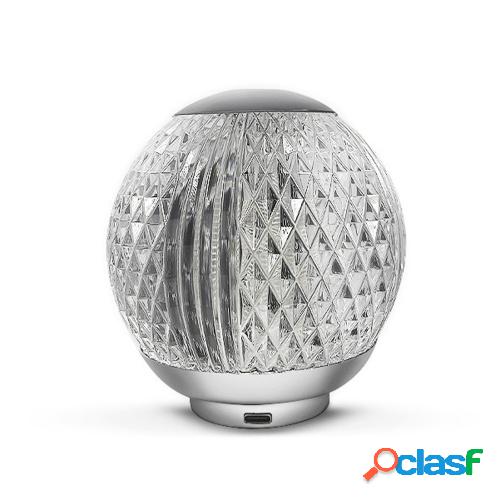 Bola de cristal lámpara de mesa bola de cristal regulable