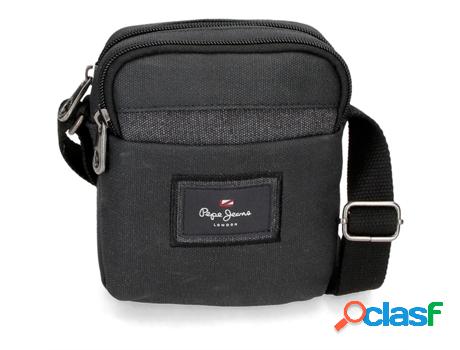 Bolsa de Hombro PEPE JEANS Court Algodón Hombre (Negro)