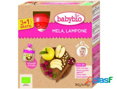 Bolsita Puré de Manzana y Frambuesa Bio BABYBIO (4 Unidades