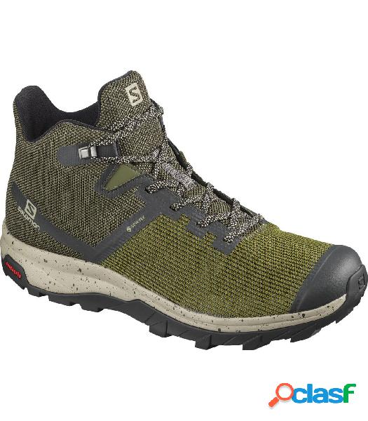 Botas Salomon Outline Prism Mid GTX Hombre Olive 42 2/3