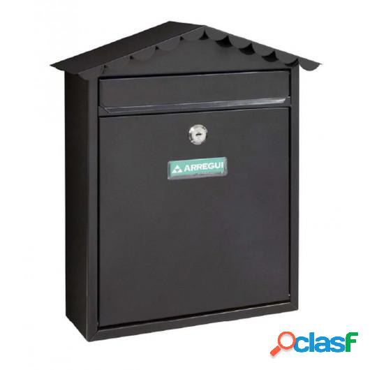 Buzon Exterior 360X300X110Mm Vertical Arregui Acero Negro