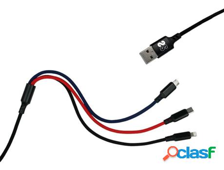 Cable SUBBLIM 65 (USB-MicroUSB - 1m - Negro)