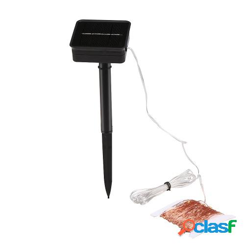 Cadena de lámpara de cobre solar Lámpara decorativa LED de