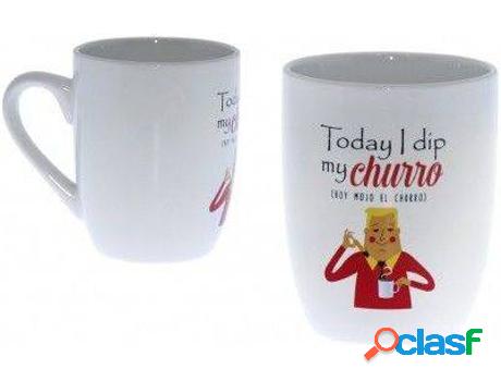 Café HOGAR Y MÁS Con Frase Divertida Asa