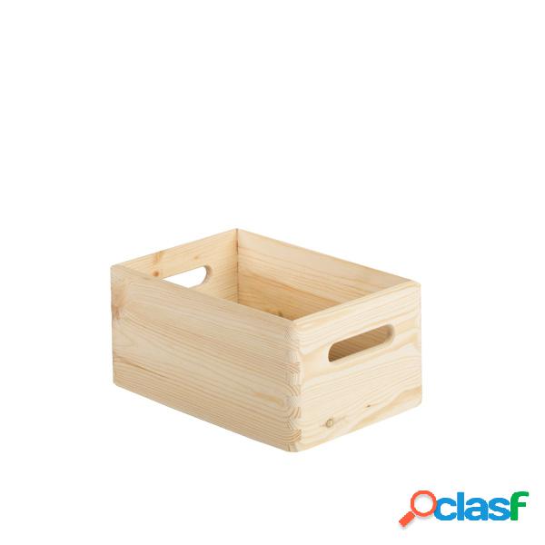 Caja apilable de madera de pino maciza Astigarraga