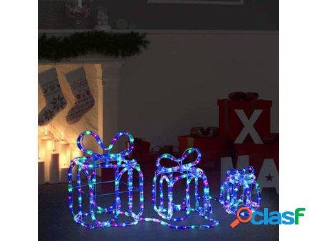 Cajas de Regalo Navidad VIDAXL 180 luces LED