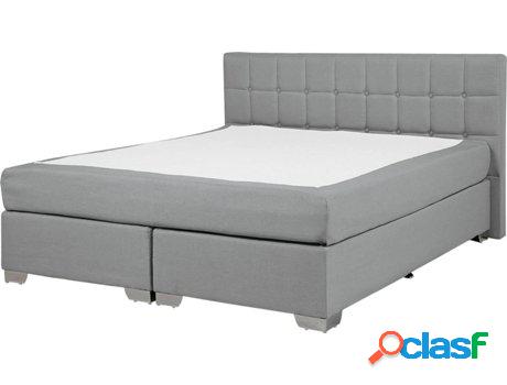 Cama Admiral (Gris - Poliéster -212x151x92 cm - Colchón