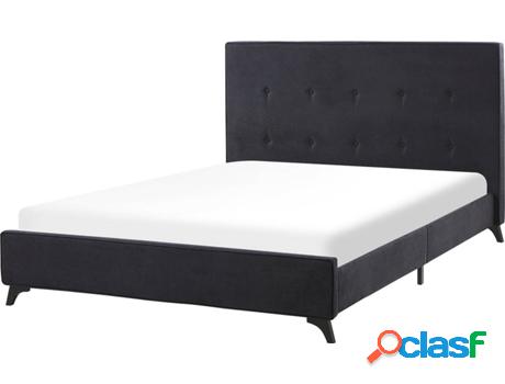 Cama Ambassador (Negro - Chenille -216x152x106 cm)