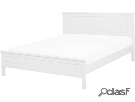 Cama Olivet (Blanco - Madera de Pino -208x149x92 cm)