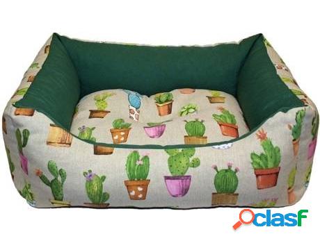 Cama para Perros GLOBAL Reversible (Verde - 85x65x20cm -