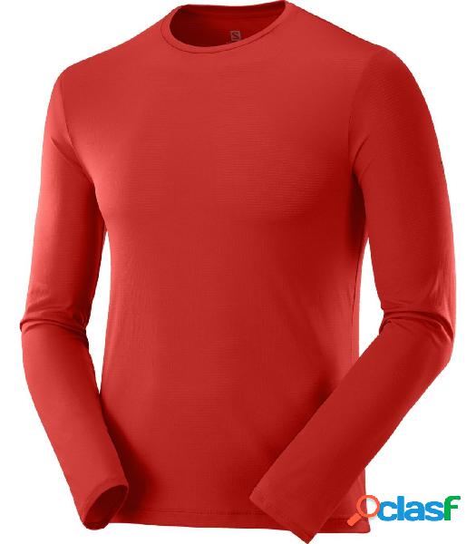 Camiseta Salomon Agile LS Hombre Goji Berry M