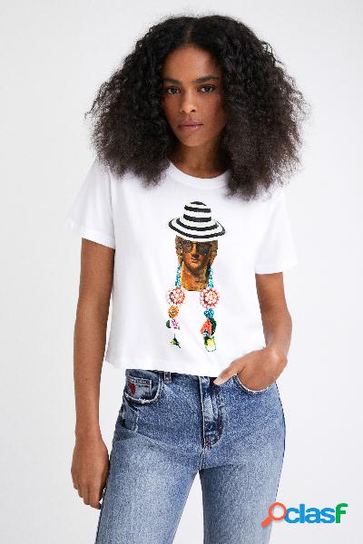 Camiseta cropped arty