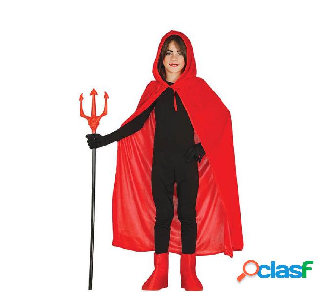 Capa con Capucha Roja Terciopelo para niños 100 cm