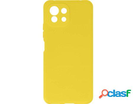 Carcasa Xiaomi 11 Lite 5G NE AVIZAR Soft touch Amarillo