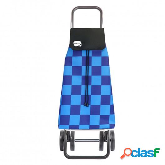 Carro Compra 4R 43Lt B/S Az/Ne Bag Dos+2 Vivahogar