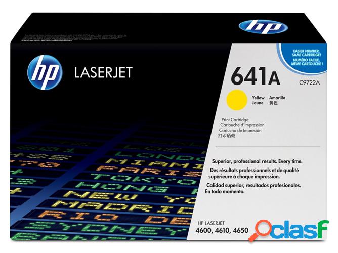 Cartucho de tóner original LaserJet HP 641A amarillo para