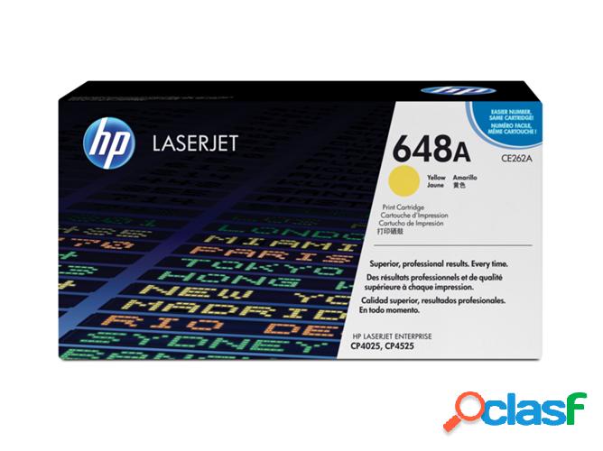 Cartucho de tóner original LaserJet HP 648A amarillo para