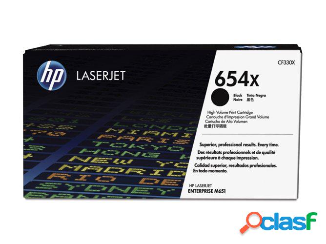 Cartucho de tóner original LaserJet HP 654X de alta